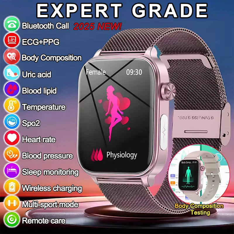 Smartwatch Health Watches - Jam Tangan Pintar Pemantauan EKG +