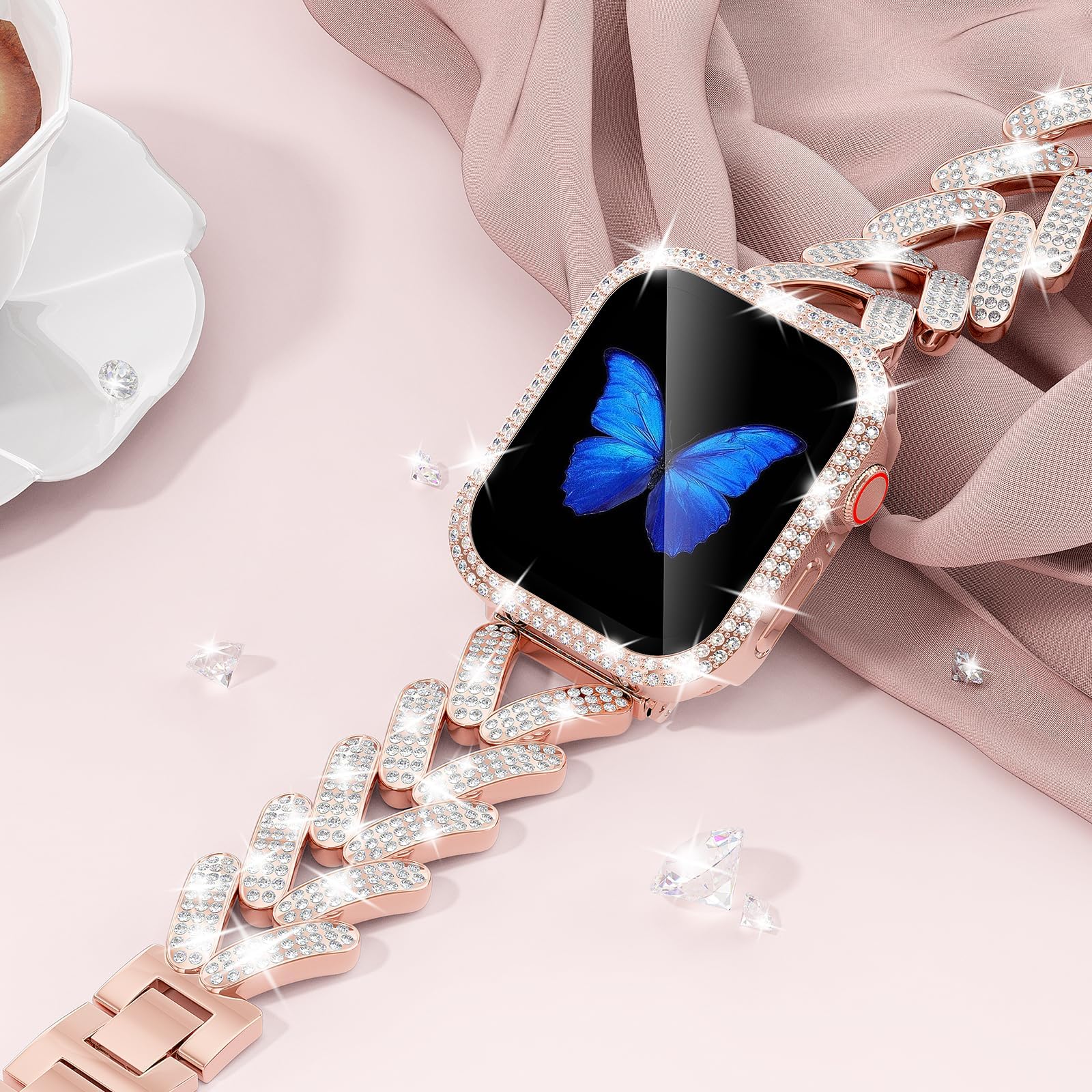 Smartwatch Slim Watches For Men - Gelang berkilau untuk jam tangan Apple,