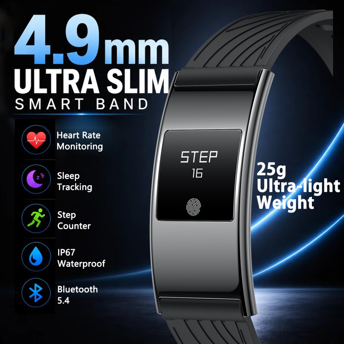 Smartwatch Slim Watches For Men - Jam Tangan Pintar Ultra-Tipis 4.9mm 2026