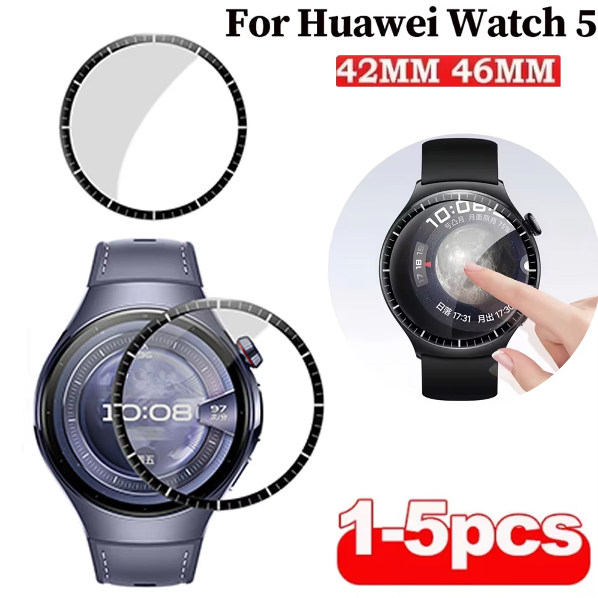 Smartwatch Watch Huawei - 1-5 Buah Pelindung Layar Lembut untuk