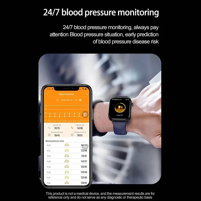 Jam Tangan Pintar Pemantauan E - Smartwatch Health Watches ulasan dan harga