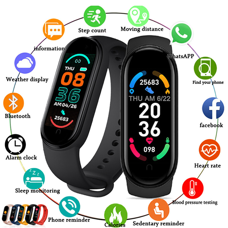 M6 Jam Tangan Pintar Pria Wani - Smartwatch Iphone Watch For Men ulasan dan harga