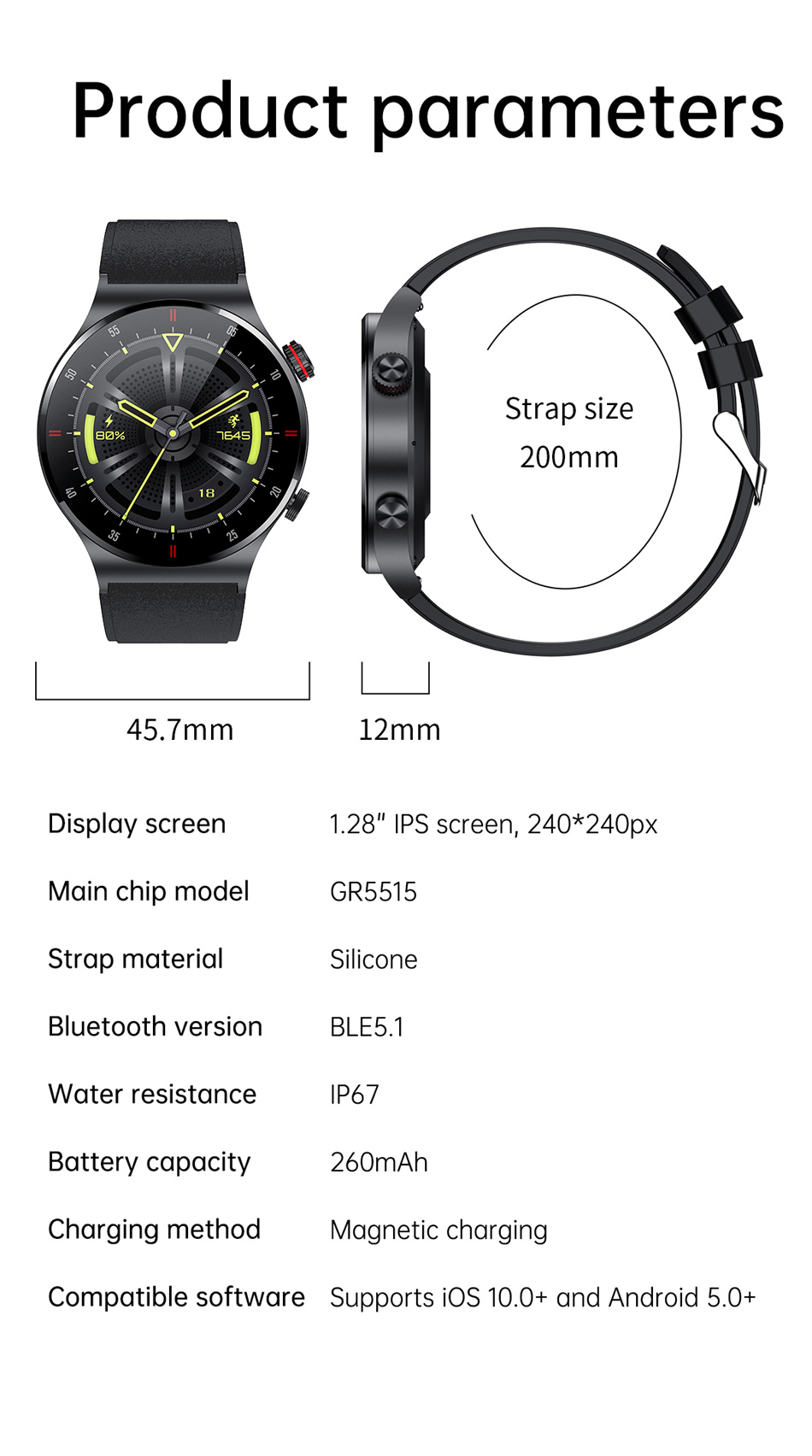 untuk Samsu Galax A52 A41 A40  - Smartwatch Iphone Watch For Men ulasan dan harga