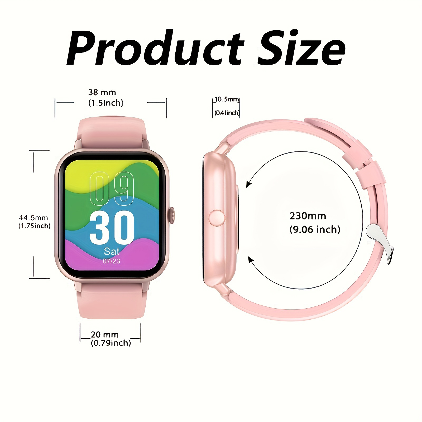 Jam tangan pintar 1.44 inci, p - Smartwatch Iphone Watch For Men ulasan dan harga