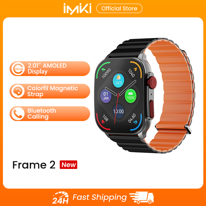 IMIKI Frame 2 Jam Tangan Pinta - Smartwatch Health Watches ulasan dan harga