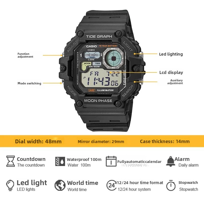 Jam Tangan Digital Seri Casio  - Vintage Digital Watch ulasan dan harga