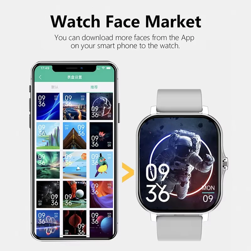 Lenovo 1.83 Jam Tangan Pintar  - Smartwatch Health Watches ulasan dan harga