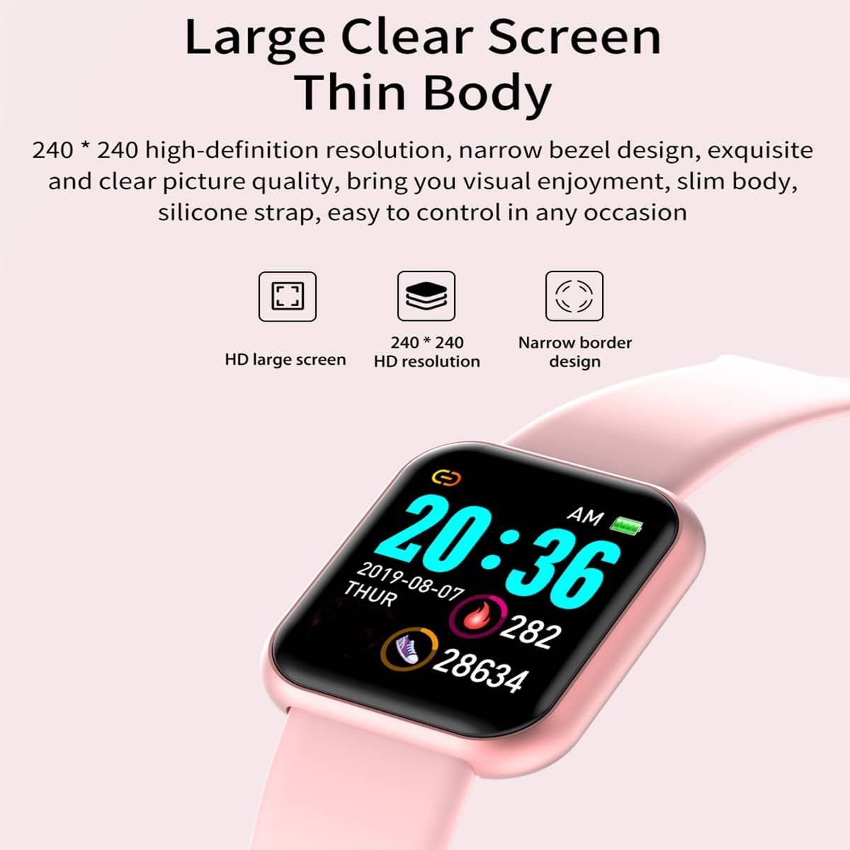 Jam tangan pintar olahraga Blu - Smartwatch Health Watches ulasan dan harga