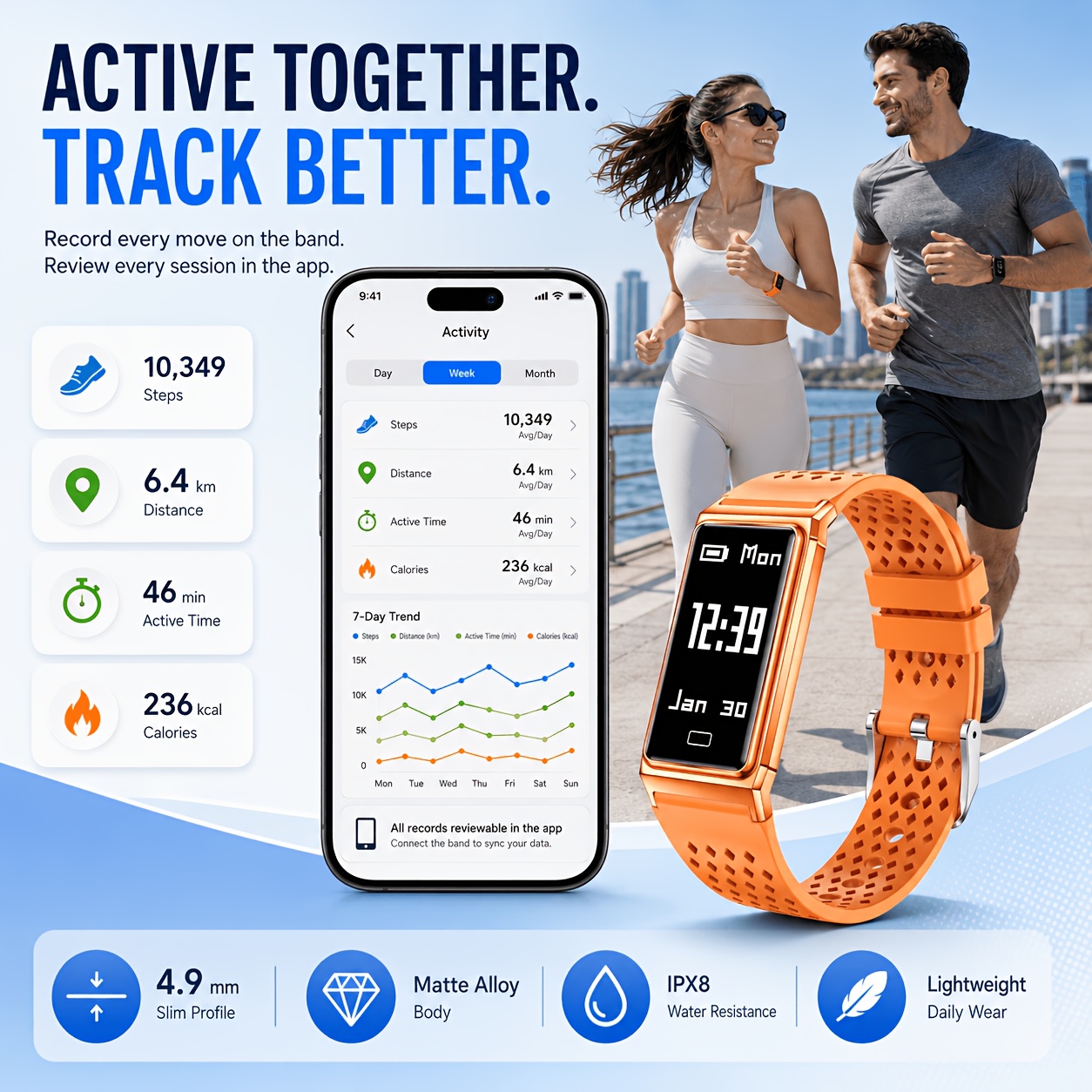 Jam Tangan Pintar Ultra-Tipis  - Smartwatch Slim Watches For Men ulasan dan harga