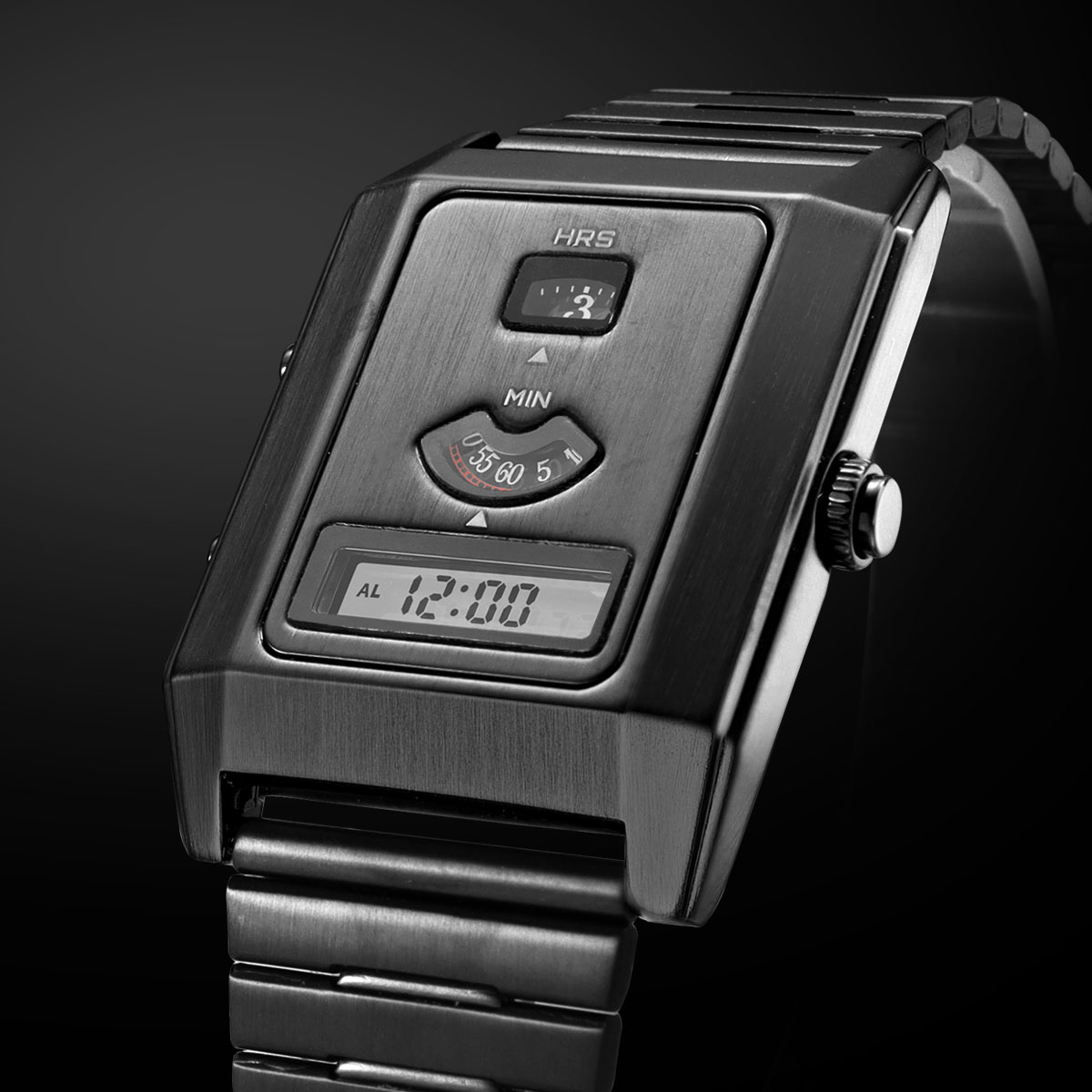 Jam Tangan Pria Gerakan Ganda  - Vintage Digital Watch ulasan dan harga