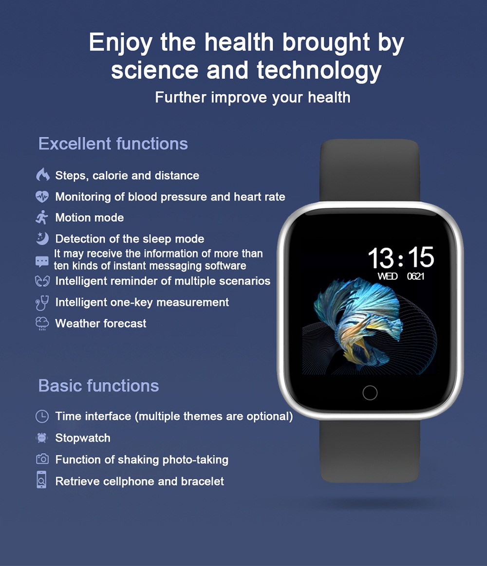 P70 P68 Jam Tangan Pintar Wani - Smartwatch Iphone Watch For Men ulasan dan harga