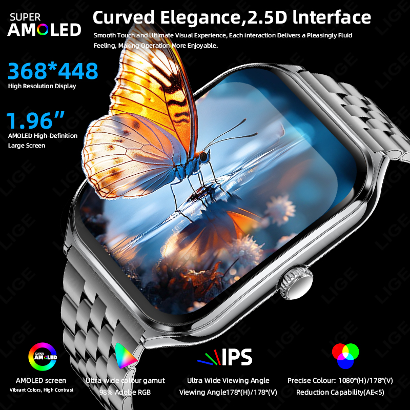 Jam Tangan Pintar LIGE Fashion - Smartwatch Slim Watches For Men ulasan dan harga