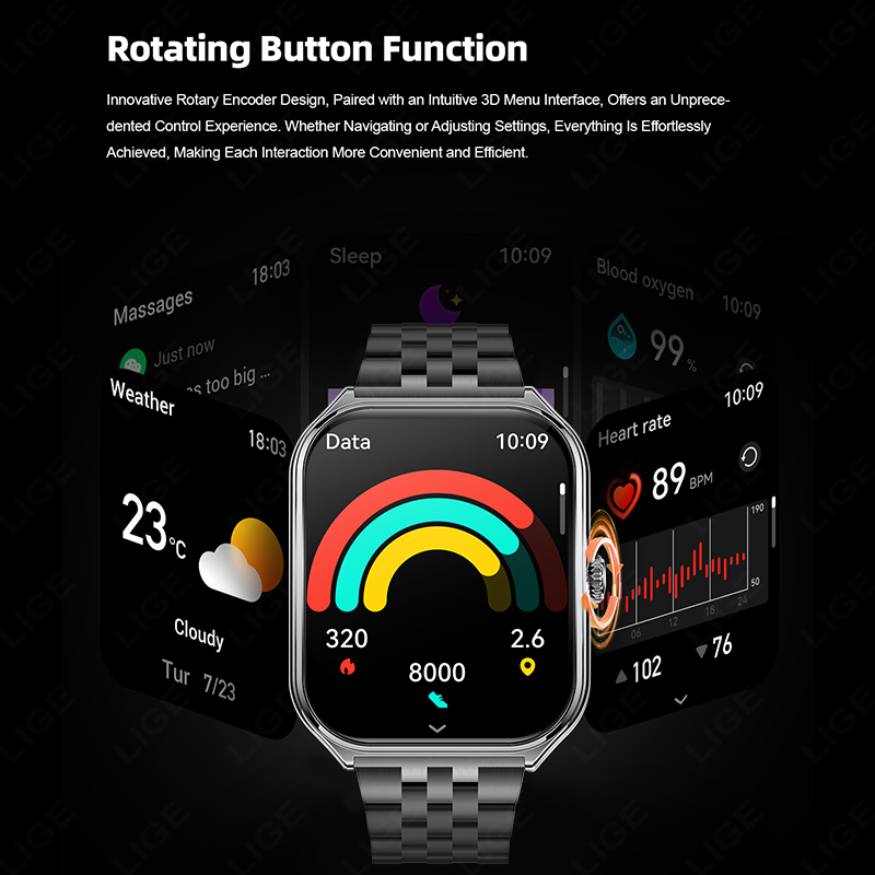 Jam Tangan Pintar LIGE Fashion - Smartwatch Slim Watches For Men ulasan dan harga