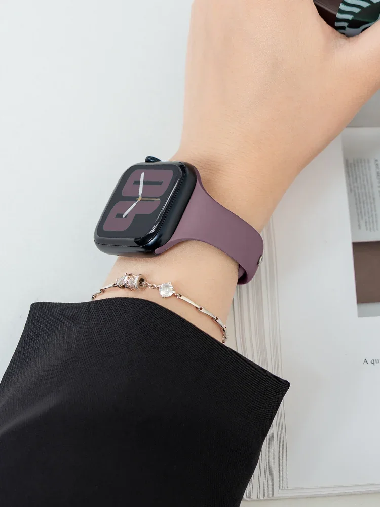 Tali silikon ramping untuk jam - Smartwatch Slim Watches For Men ulasan dan harga