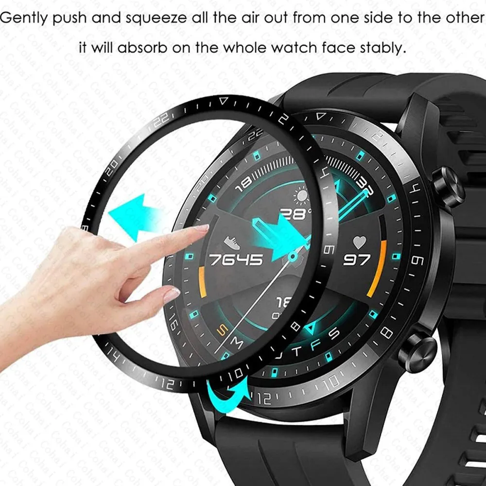 Kaca Tempered Tepi Melengkung  - Smartwatch Watch Huawei ulasan dan harga