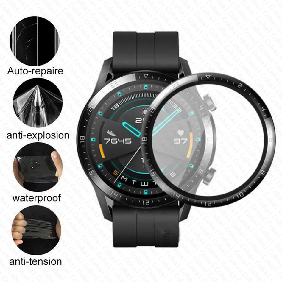 Kaca Tempered Tepi Melengkung  - Smartwatch Watch Huawei ulasan dan harga