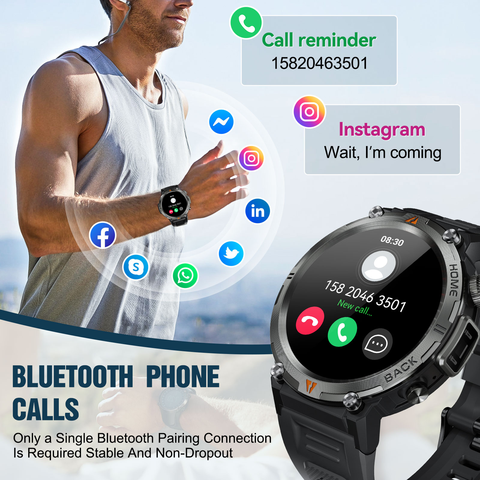 EIGIIS KE3 Jam Tangan Pintar P - Smartwatch Health Watches ulasan dan harga