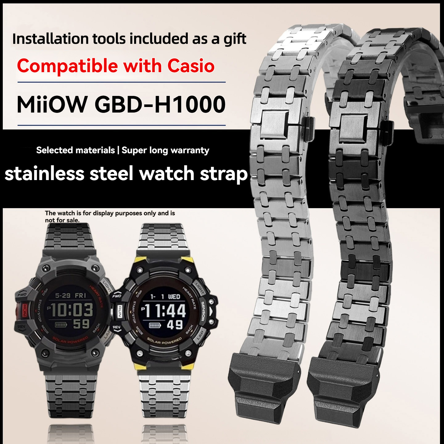 Tali Jam Tangan Logam Baja Tah - Casio Watches Smartwatch ulasan dan harga