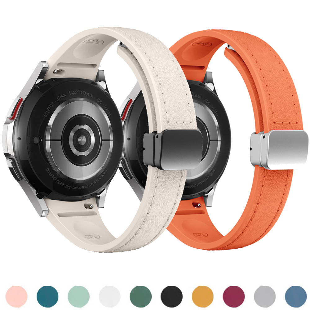 Tali kulit asli + silikon untu - Smartwatch Slim Watches For Men ulasan dan harga