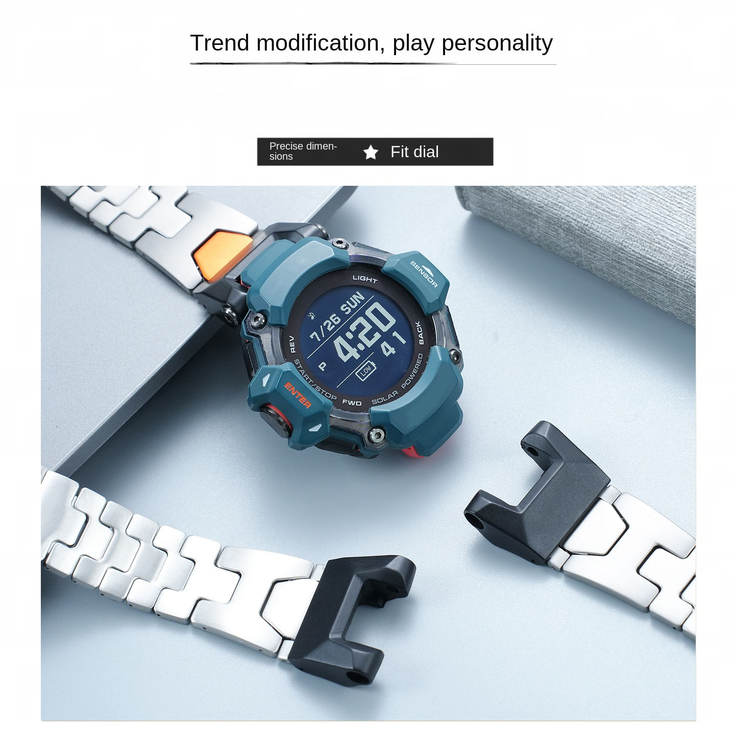 GBD-H2000 Gelang Tali Logam Ta - Casio Watches Smartwatch ulasan dan harga