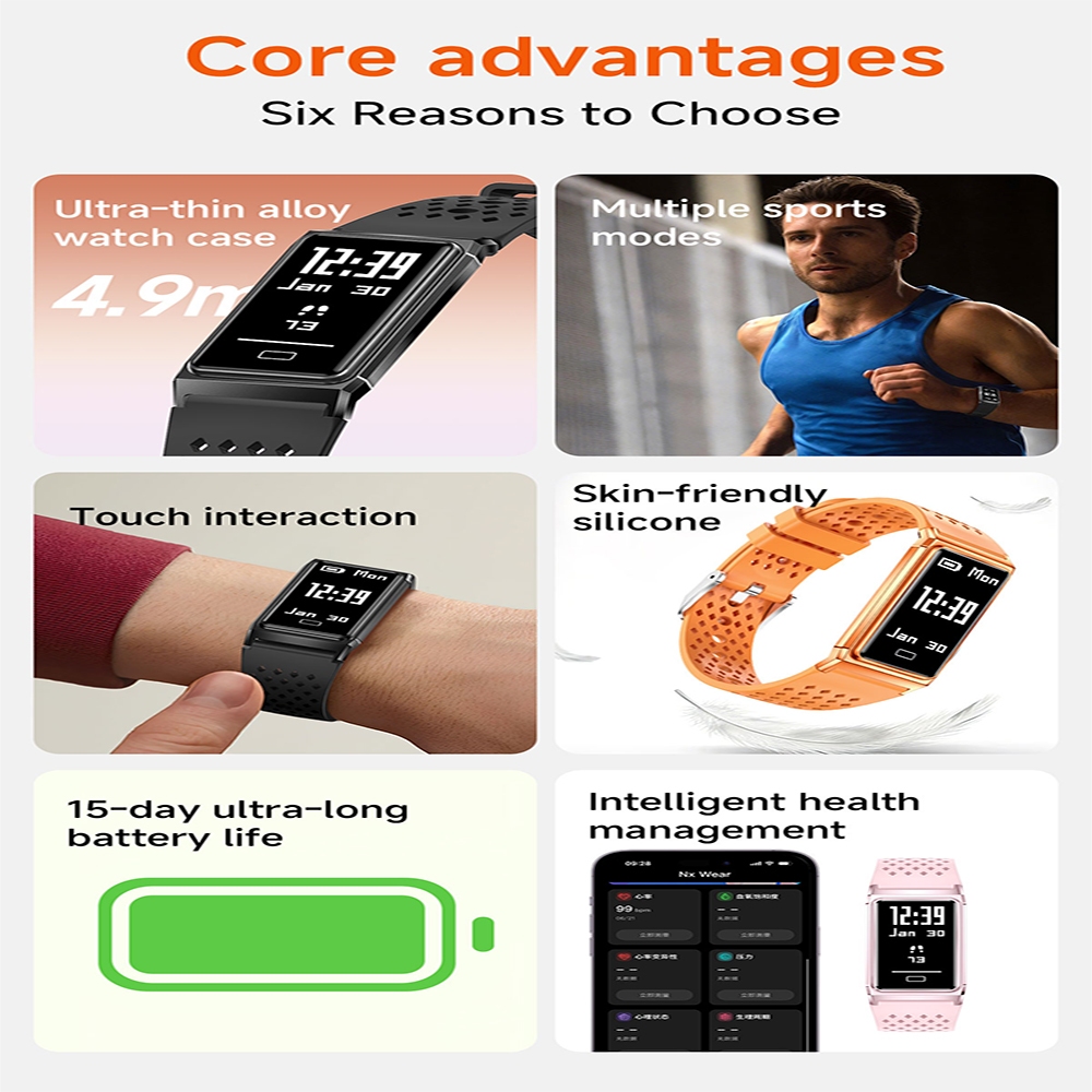 2026New 4.9mm Jam Tangan Pinta - Smartwatch Slim Watches For Men ulasan dan harga