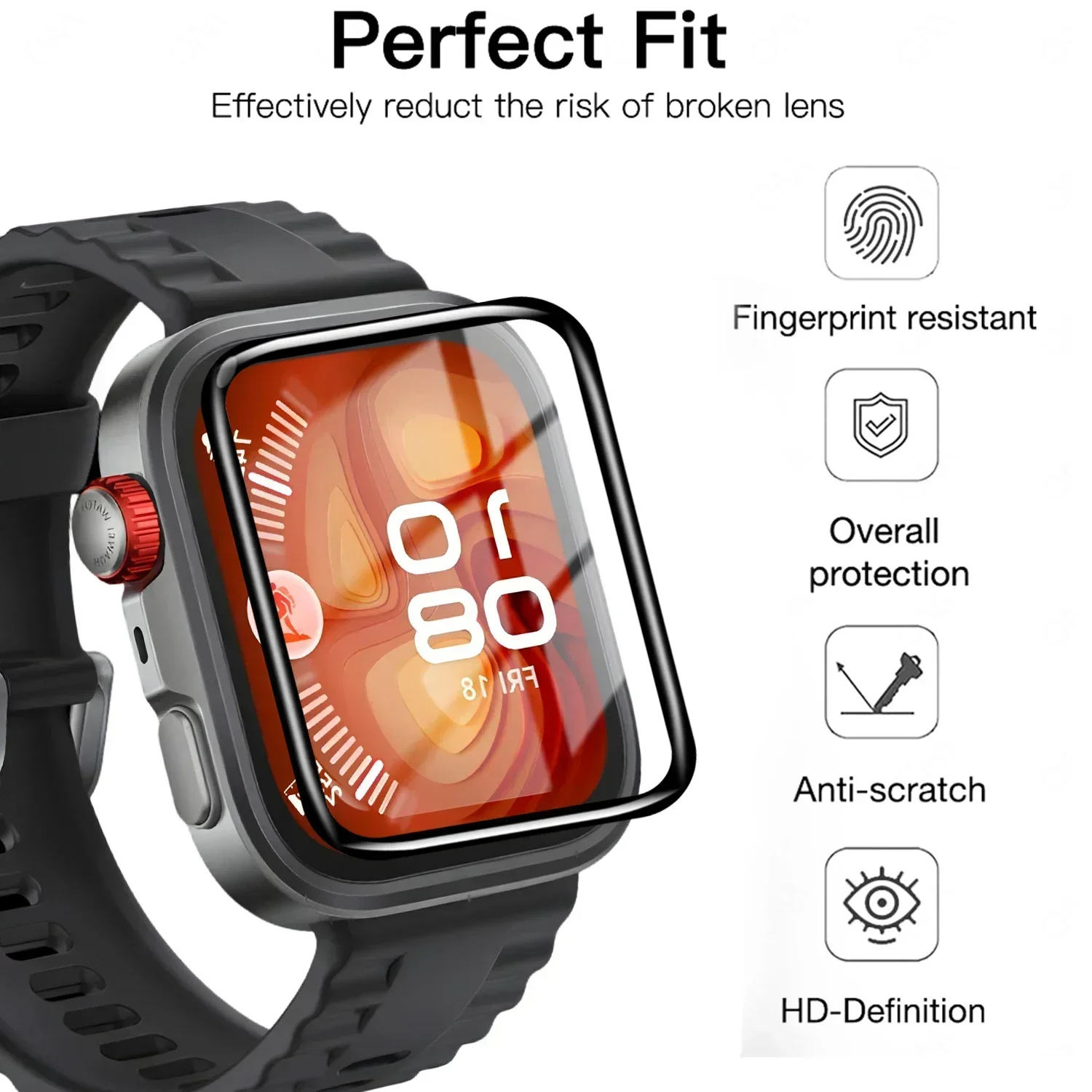 5 Buah Film Tempered untuk Jam - Smartwatch Watch Huawei ulasan dan harga