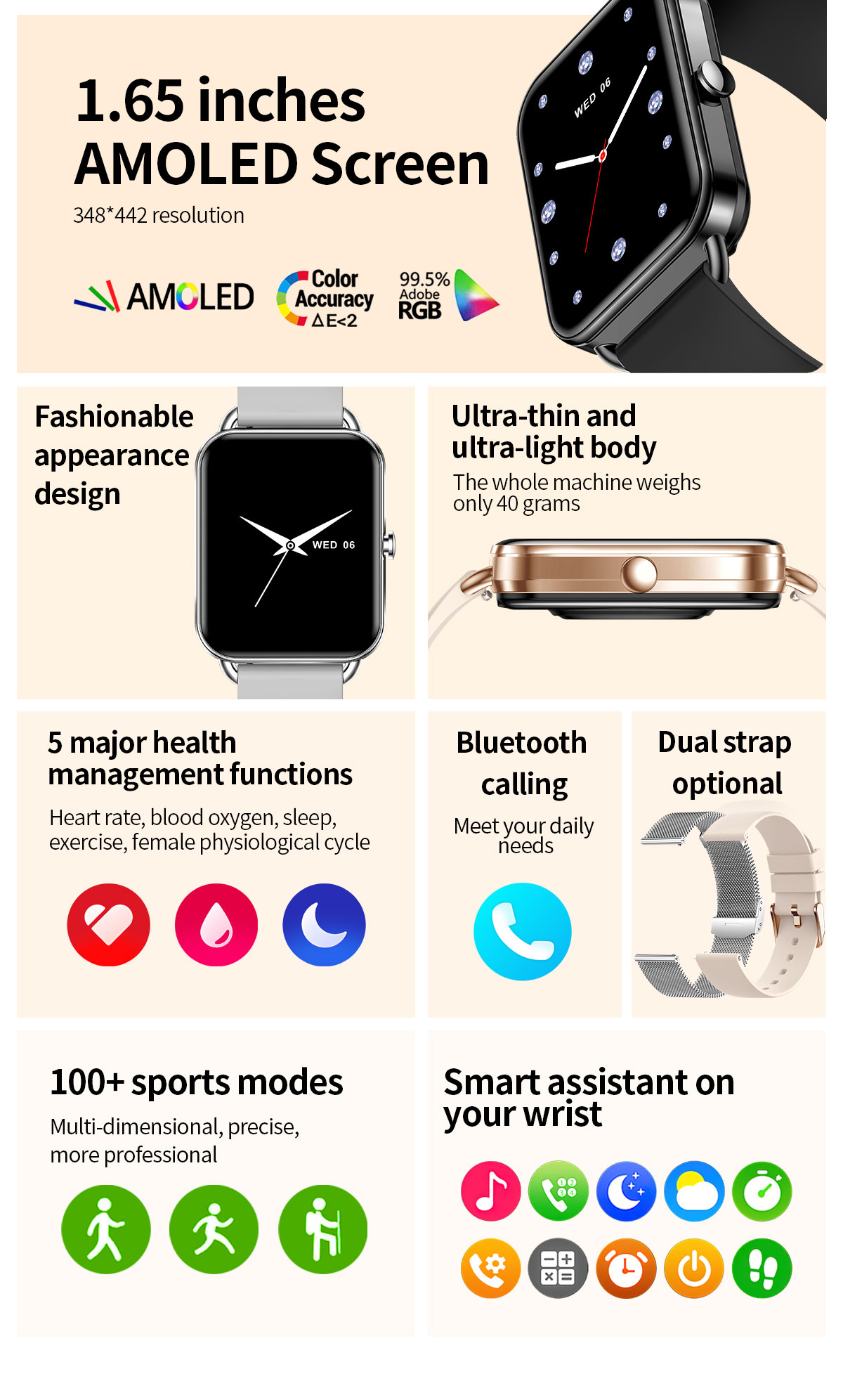 Jam tangan pintar 2024 inci pr - Smartwatch New Watches 2025 ulasan dan harga