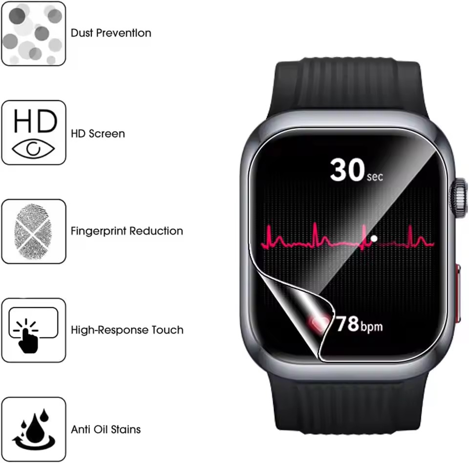 3 Buah Film Hidrogel TPU untuk - Smartwatch Watch Huawei ulasan dan harga